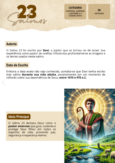 Exemplo do material Salmos